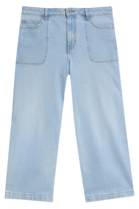 TIA WIDE LEG CROP JEAN LIGHT DENIM 2