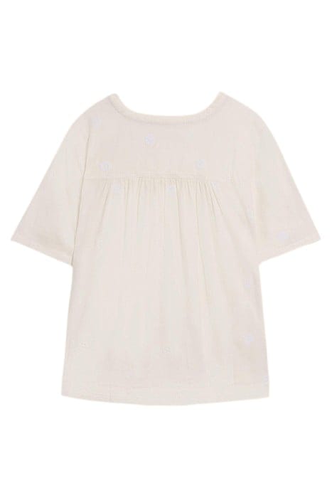 ELODIE LINEN BLEND TOP NATURAL WHITE 3