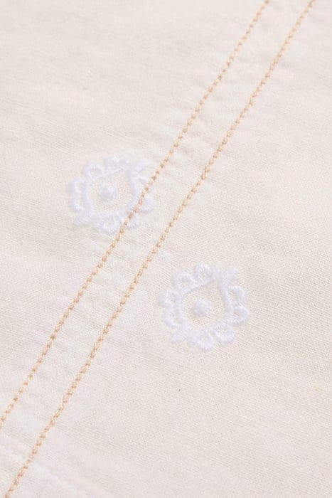ELODIE LINEN BLEND TOP NATURAL WHITE 4