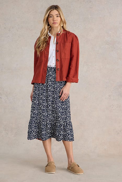 AVA REVERSIBLE SKIRT NAVY 1