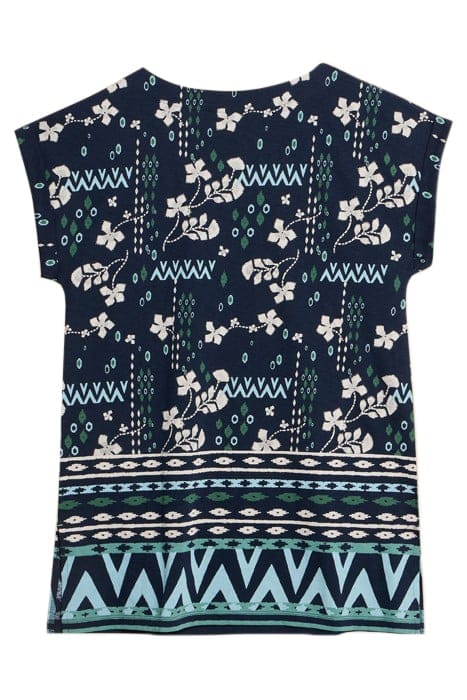 CARRIE TUNIC NAVY PRINTED 3