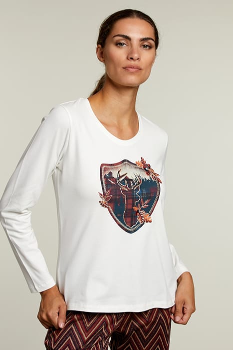 ECRU CREW NECK T-SHIRT 1