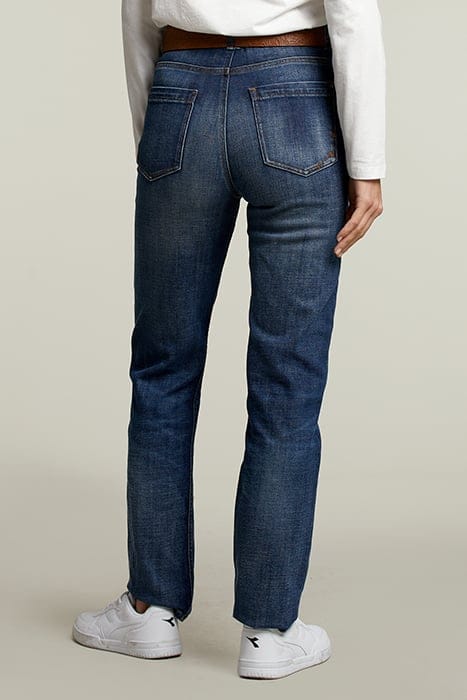 DENIM STRAIGHT HIGH WAIST JEANS 2