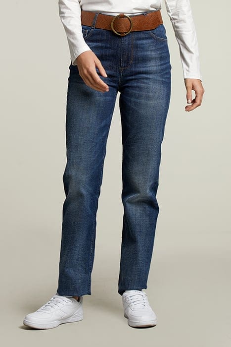 DENIM STRAIGHT HIGH WAIST JEANS 1