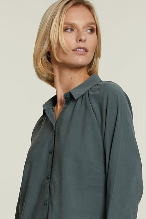 KHAKI UNI DRESS WITH BUTTONS 3