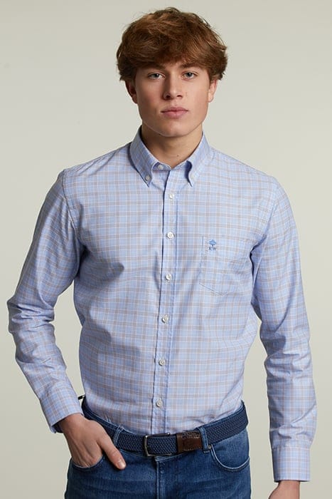 CUSTOM FIT CHECKED SHIRT WITH POCKET MULTI 1