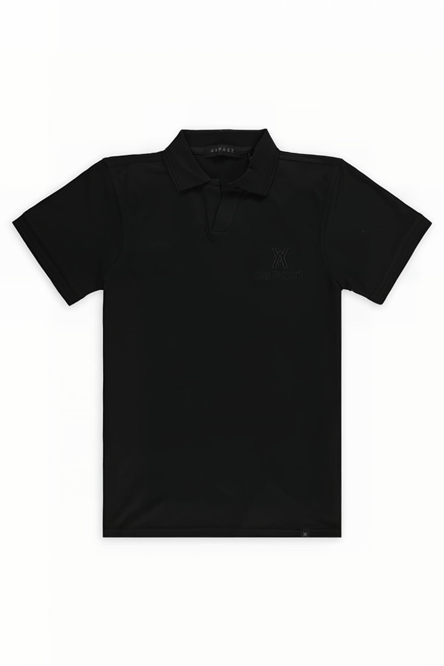 PIXEL POLO BLACK 1