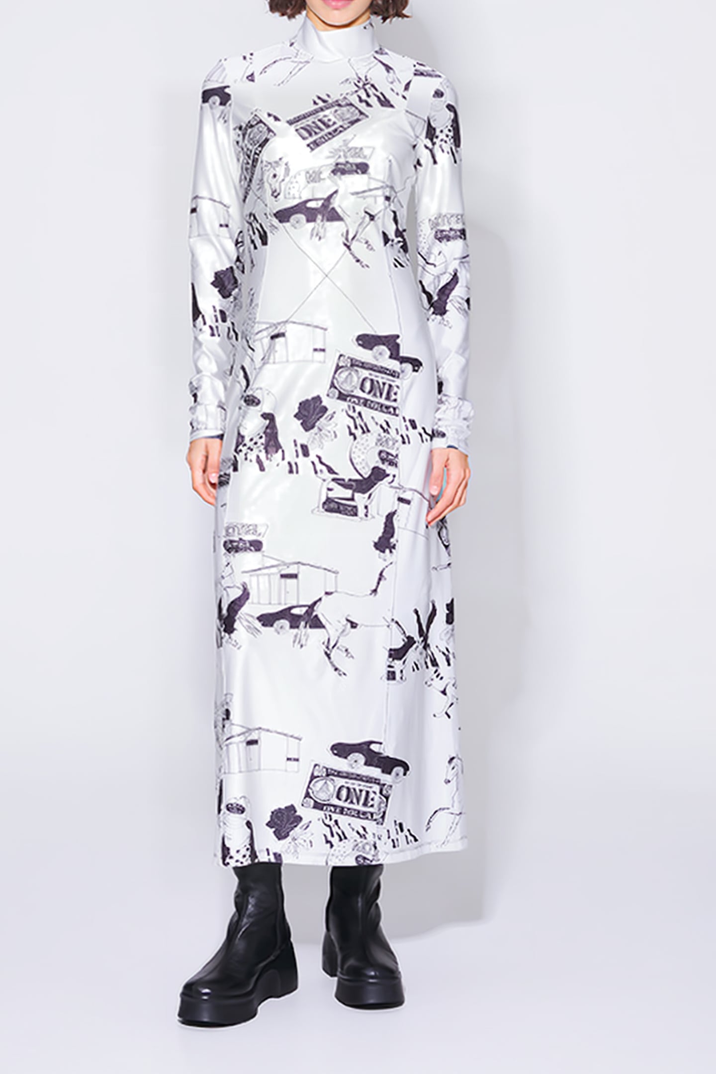 WHITE ROUTE 66 DRESS 1