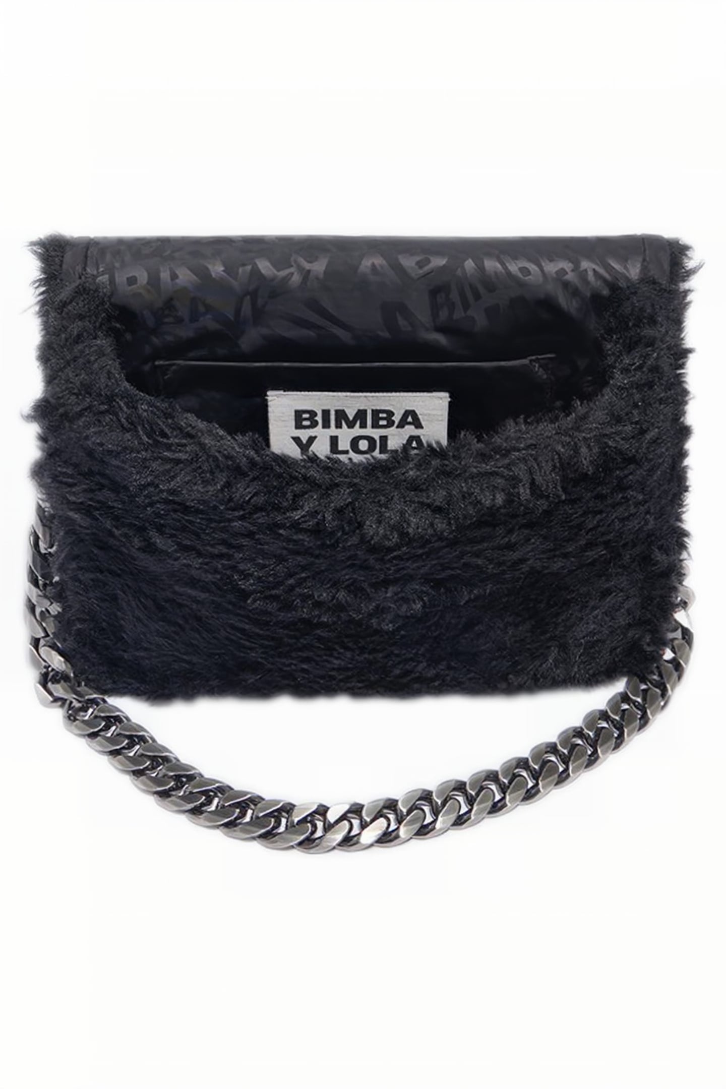 M BLACK FUR SHOULDER BAG 3