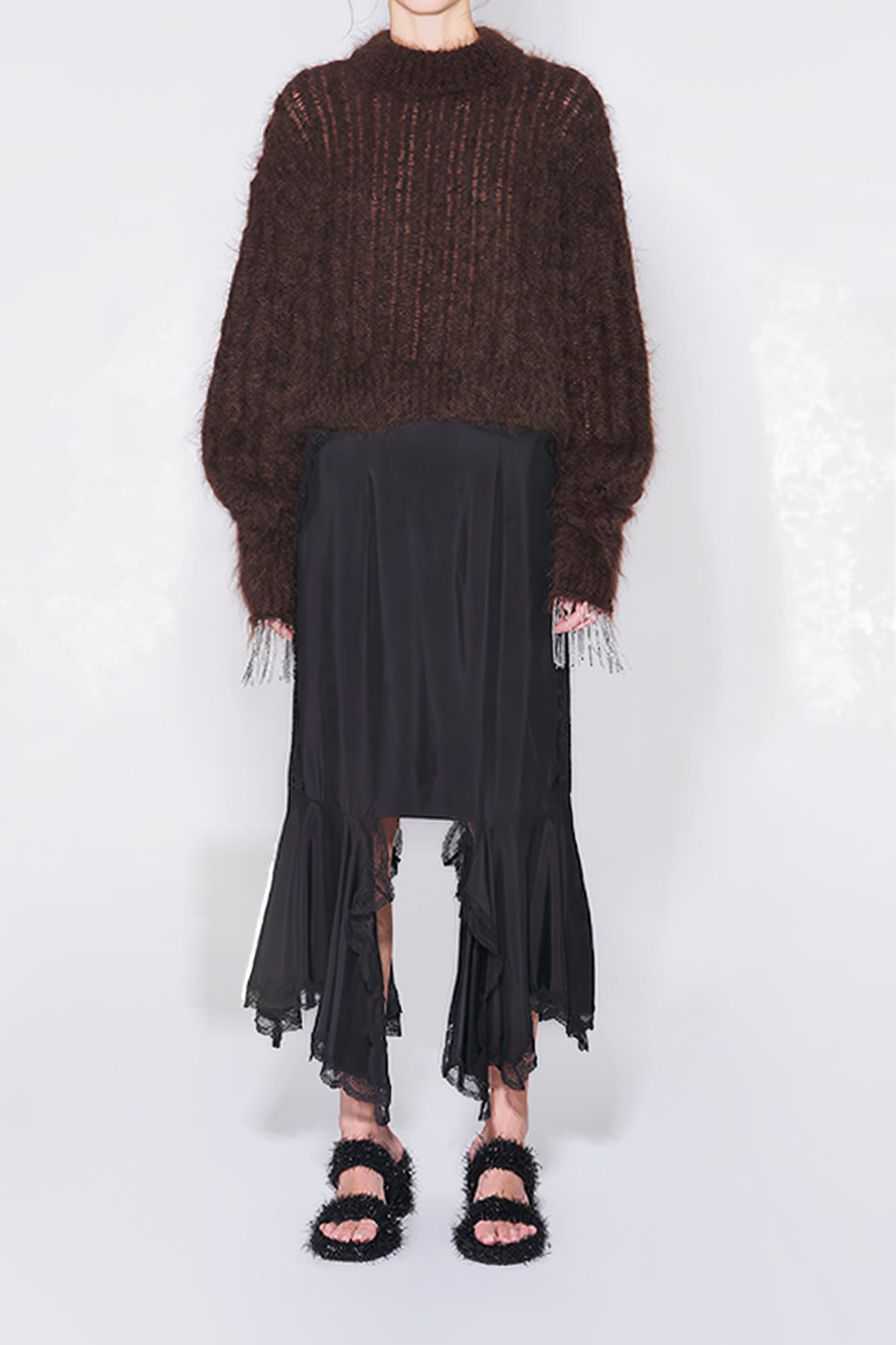 BLACK SLIP SKIRT 1
