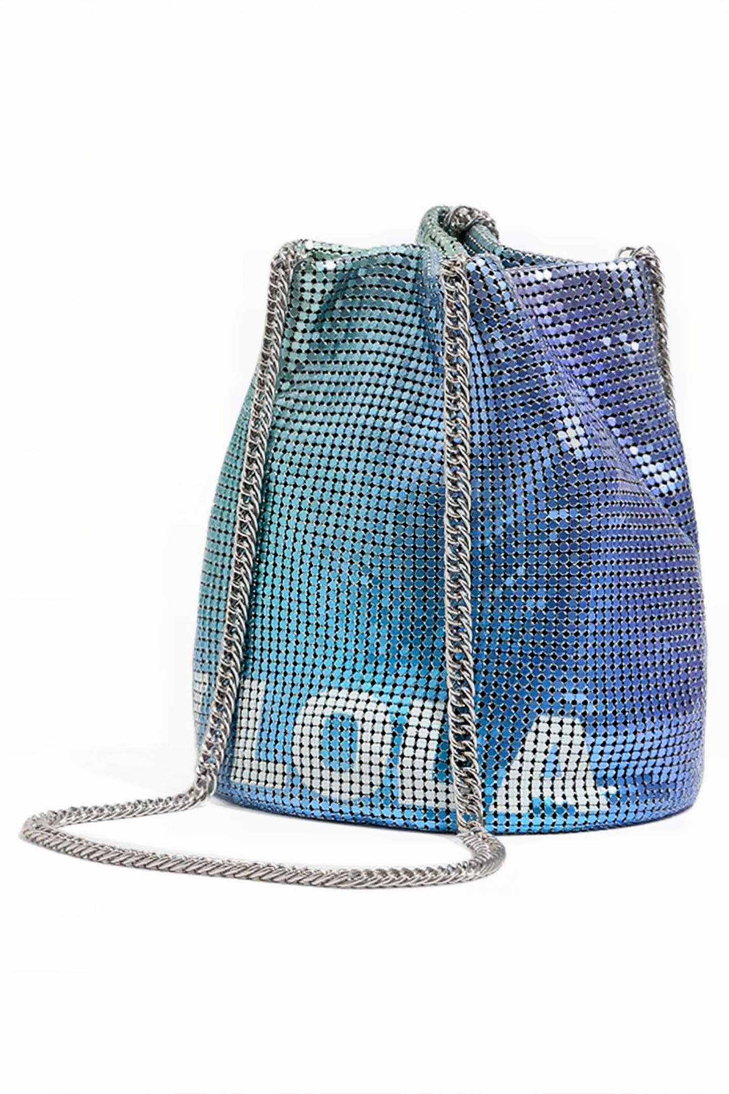 IRIDESCENT MESH BUCKET BAG 2