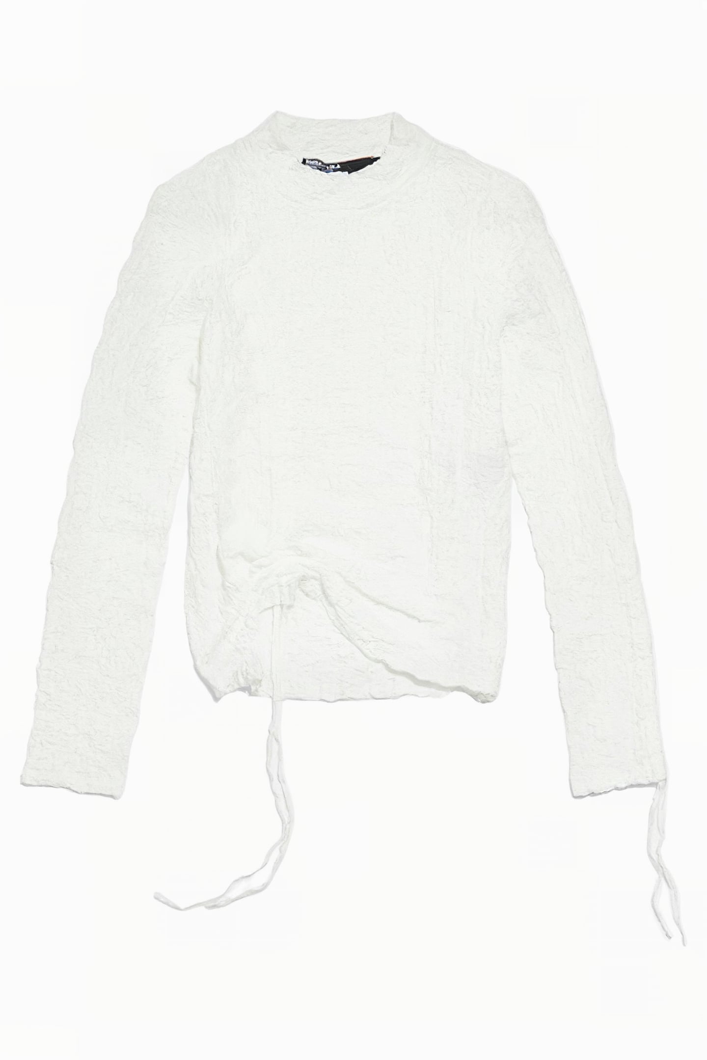 WHITE RUCHED T-SHIRT 3