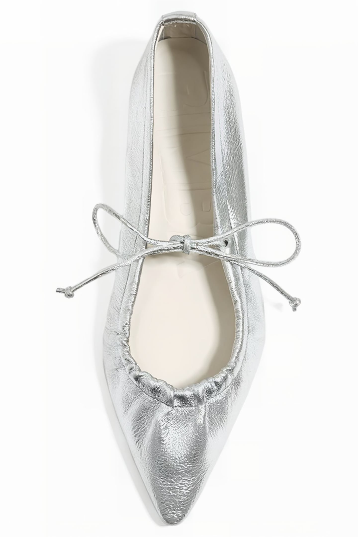 SILVER LEATHER COURT SHOE 3