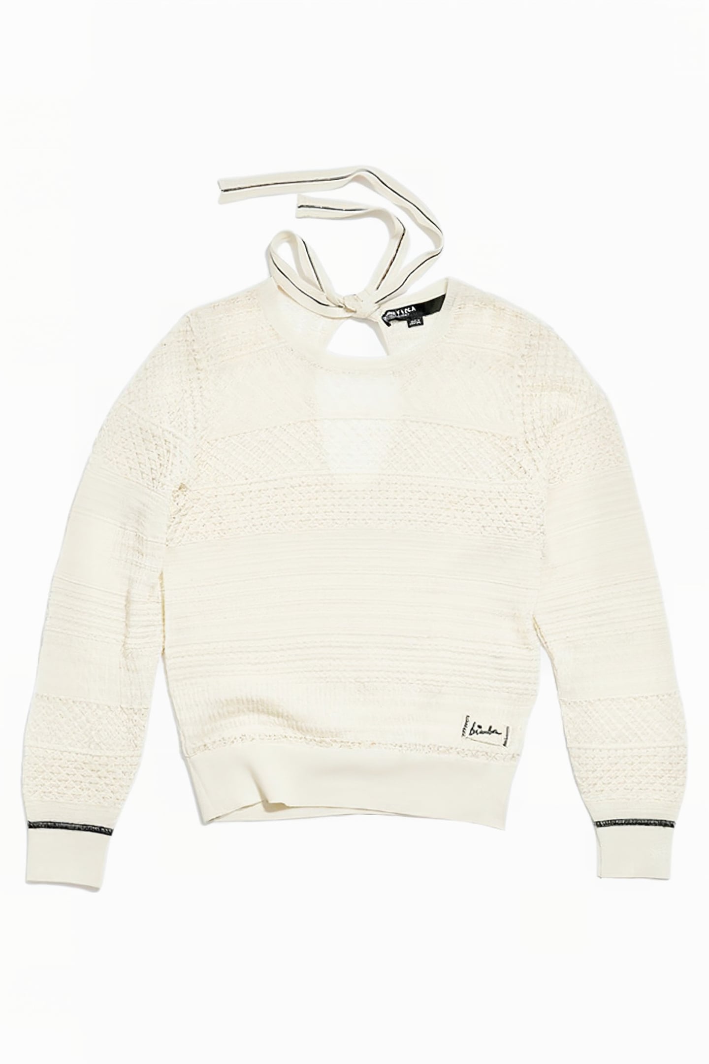 IVORY TEXTURED SWEATER 3