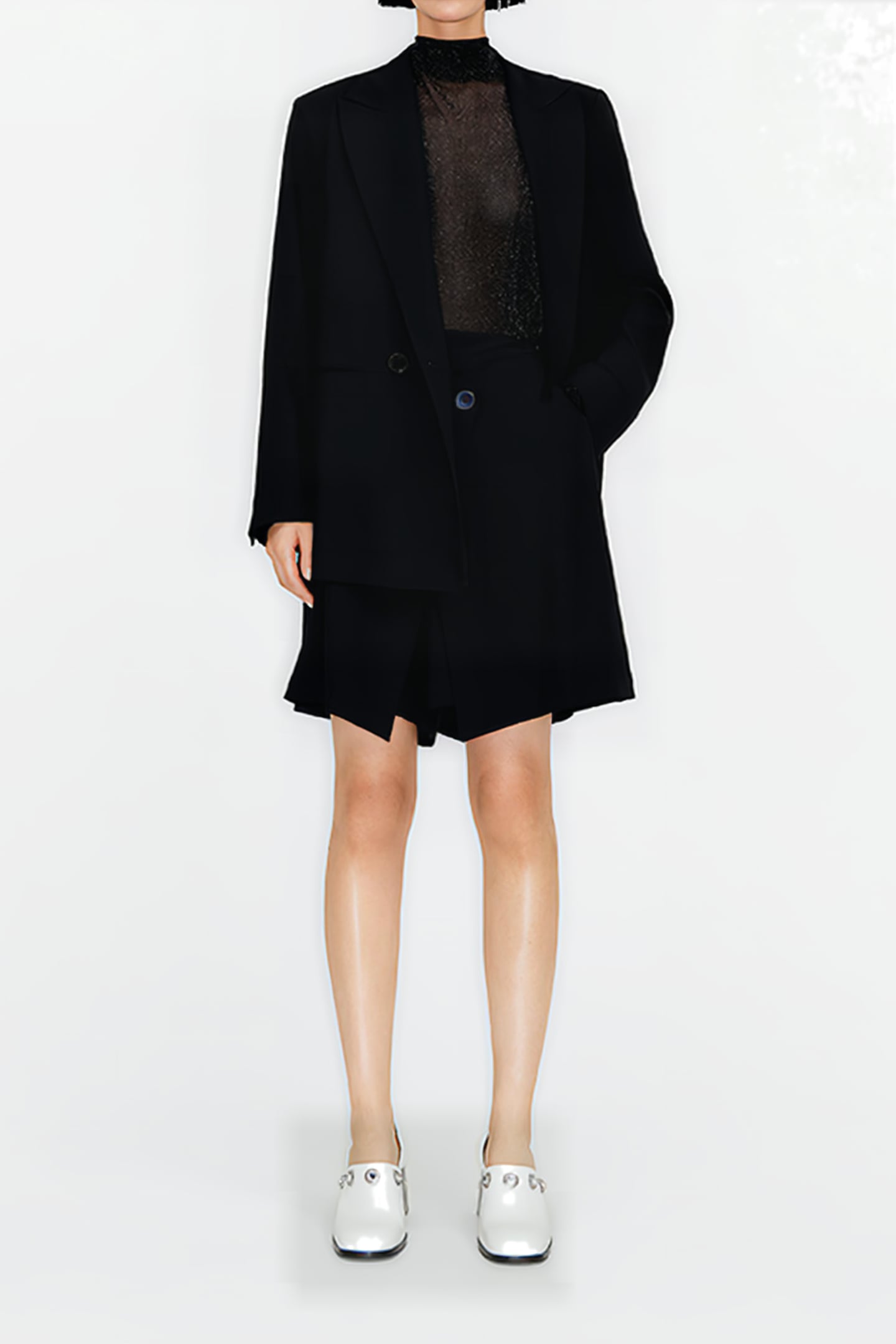 BLACK A-LINE SKORT 1