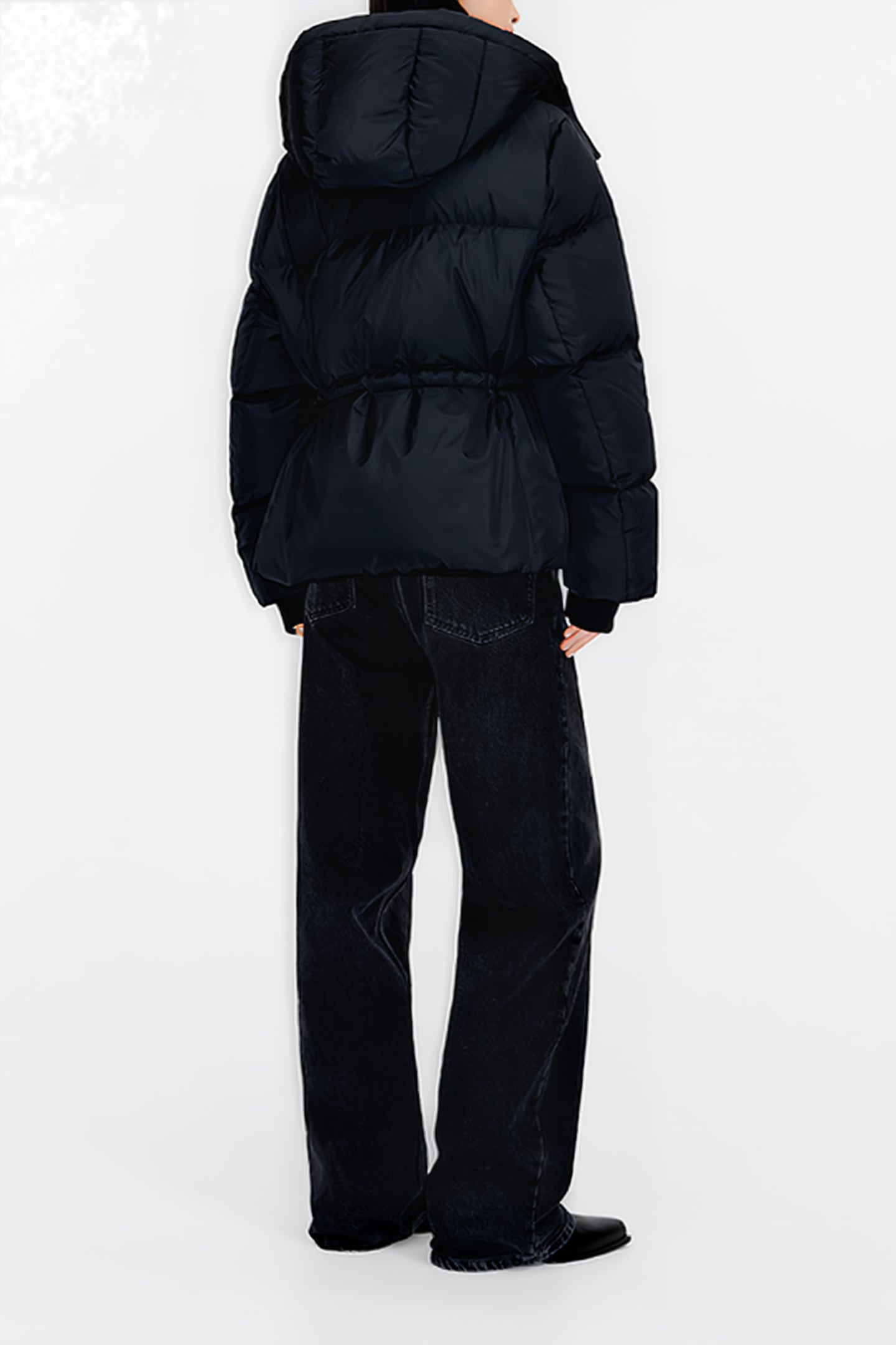 SHORT BLACK DOWN PUFFER JACKET 2