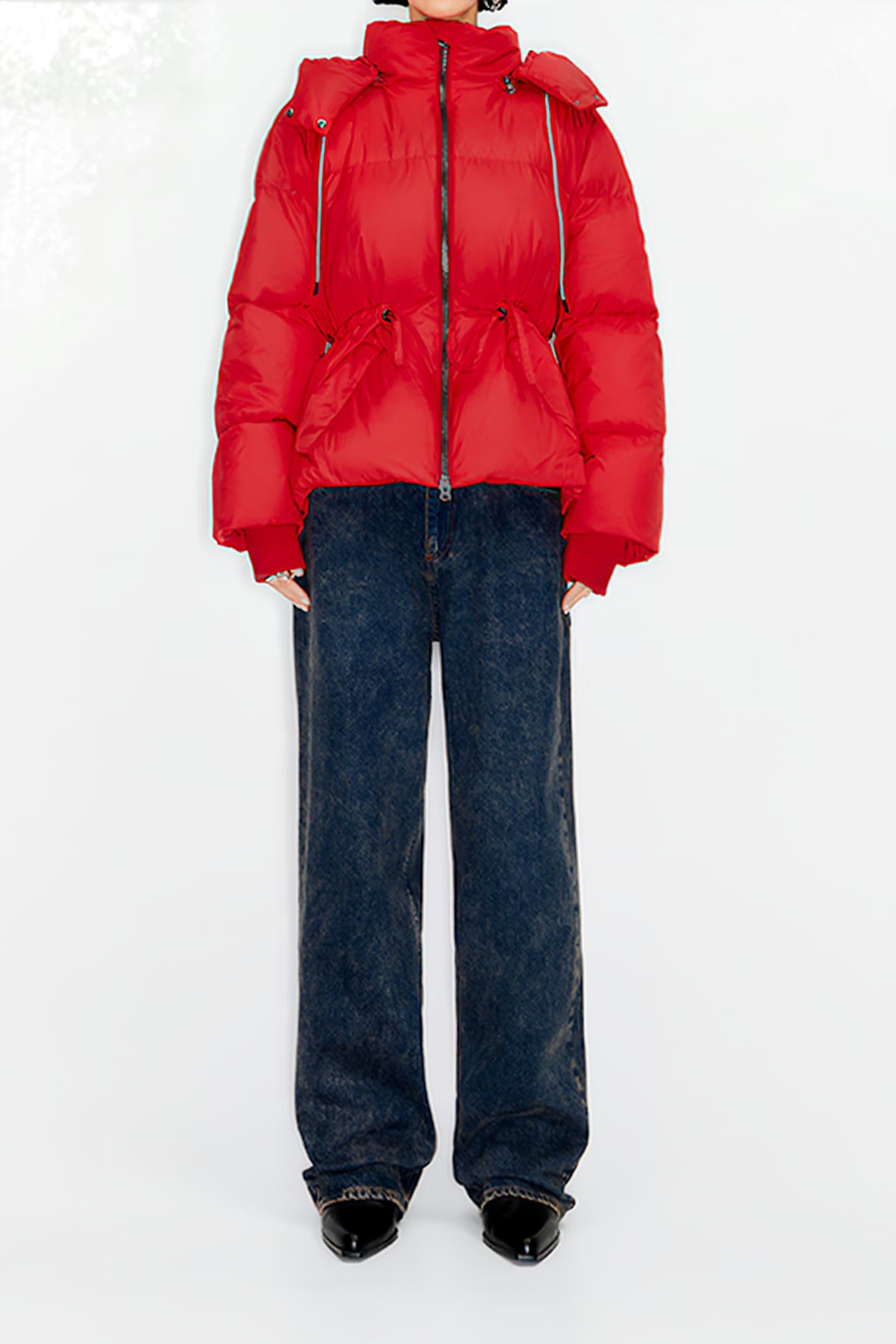 SHORT RED DOWN PUFFER 1
