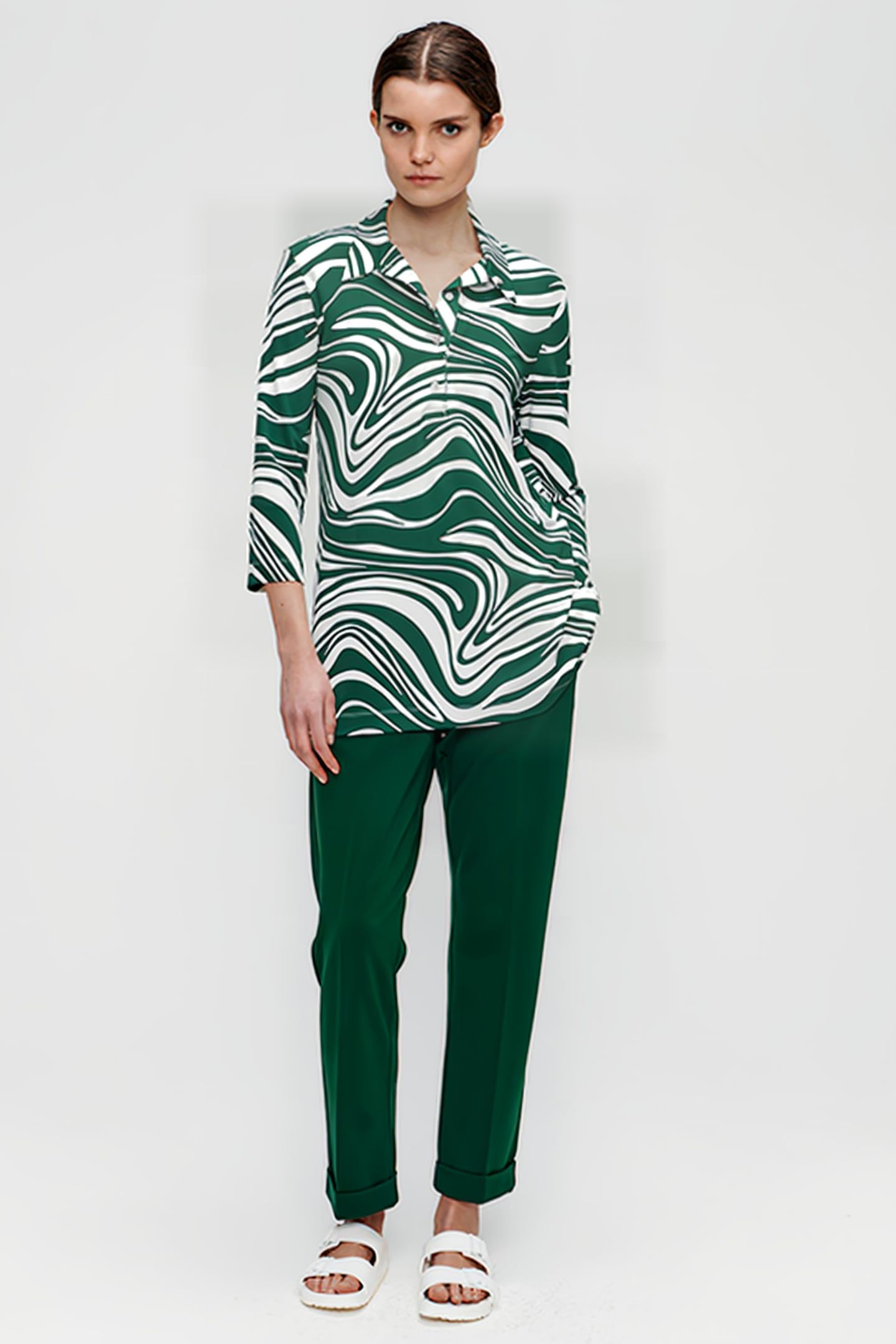 TUNIC POLO TOP SPRING GREEN 2