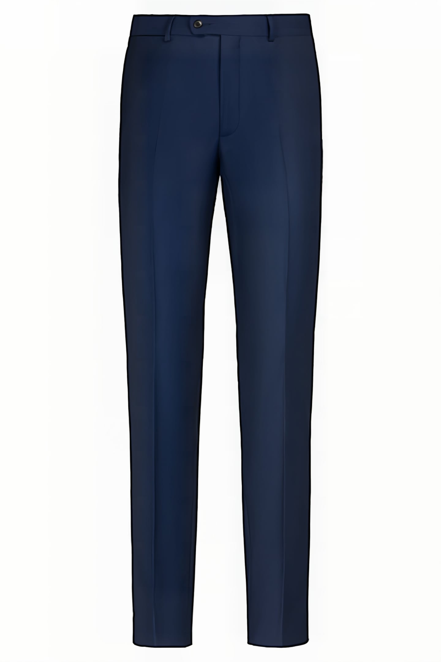 BLUE BIRD'S EYE SLIM LEG STRAIGHT TROUSERS 3