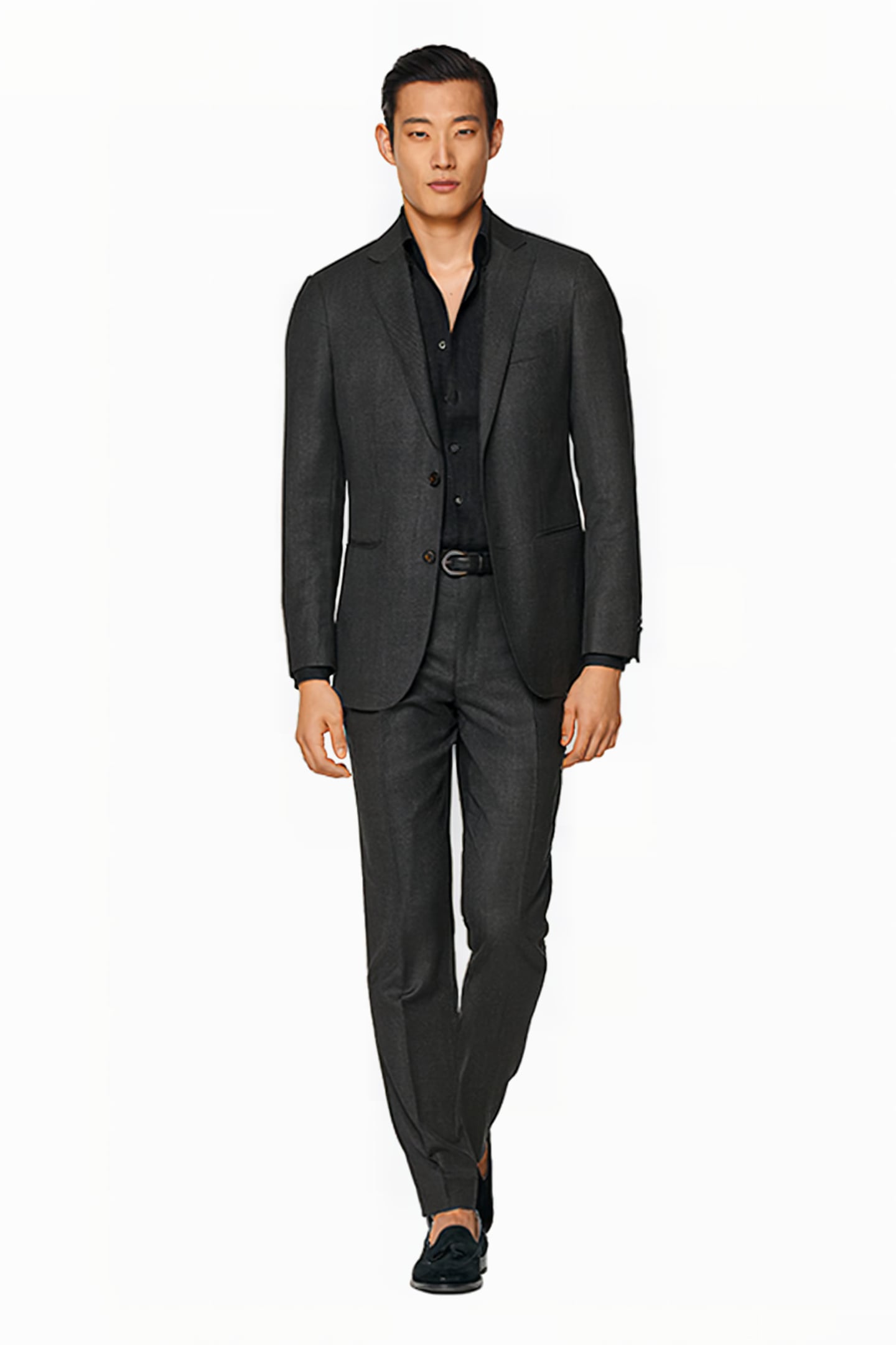 DARK GREY BIRD'S EYE TAILORED FIT SIENNA SUIT JACKET 3