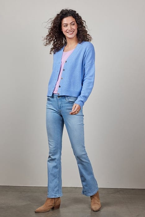 CARDIGAN LUCE CASHMERE IRIS BLUE 2
