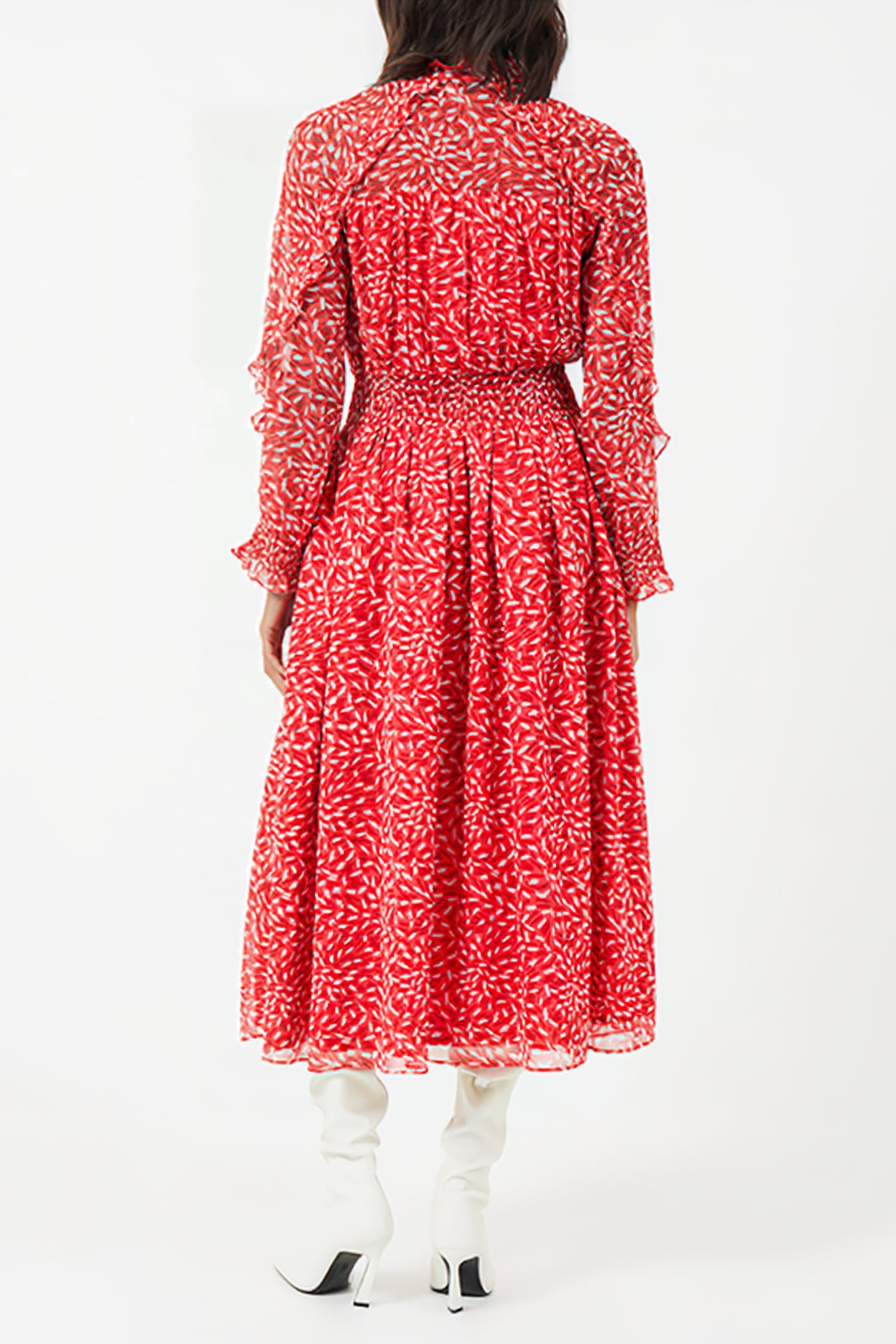 BILLI RECYCLED HALLIE DRESS RED 2