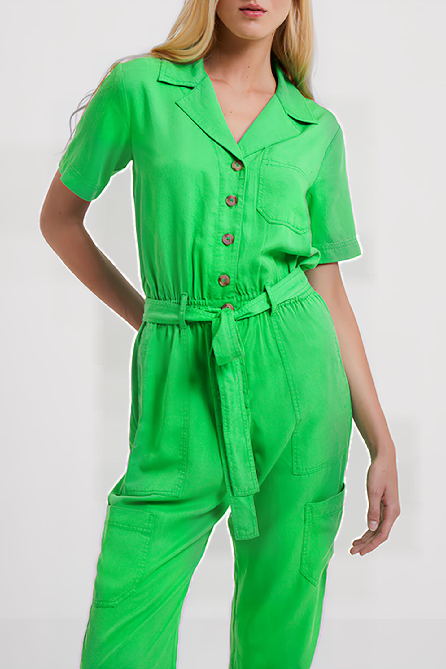 ELKIE TWILL BOILER SUIT GREEN 4