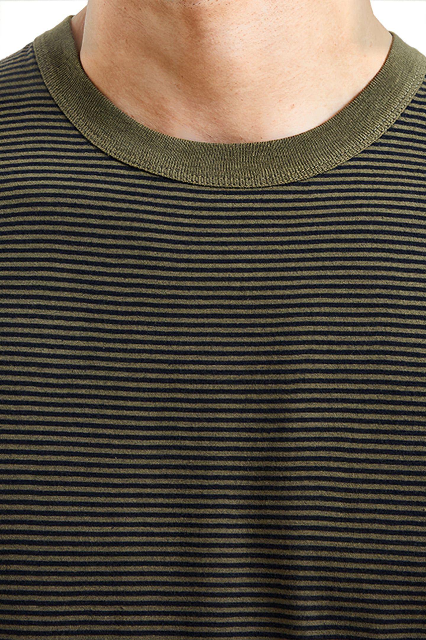 STRIPE SS T SHIRT GREEN 4