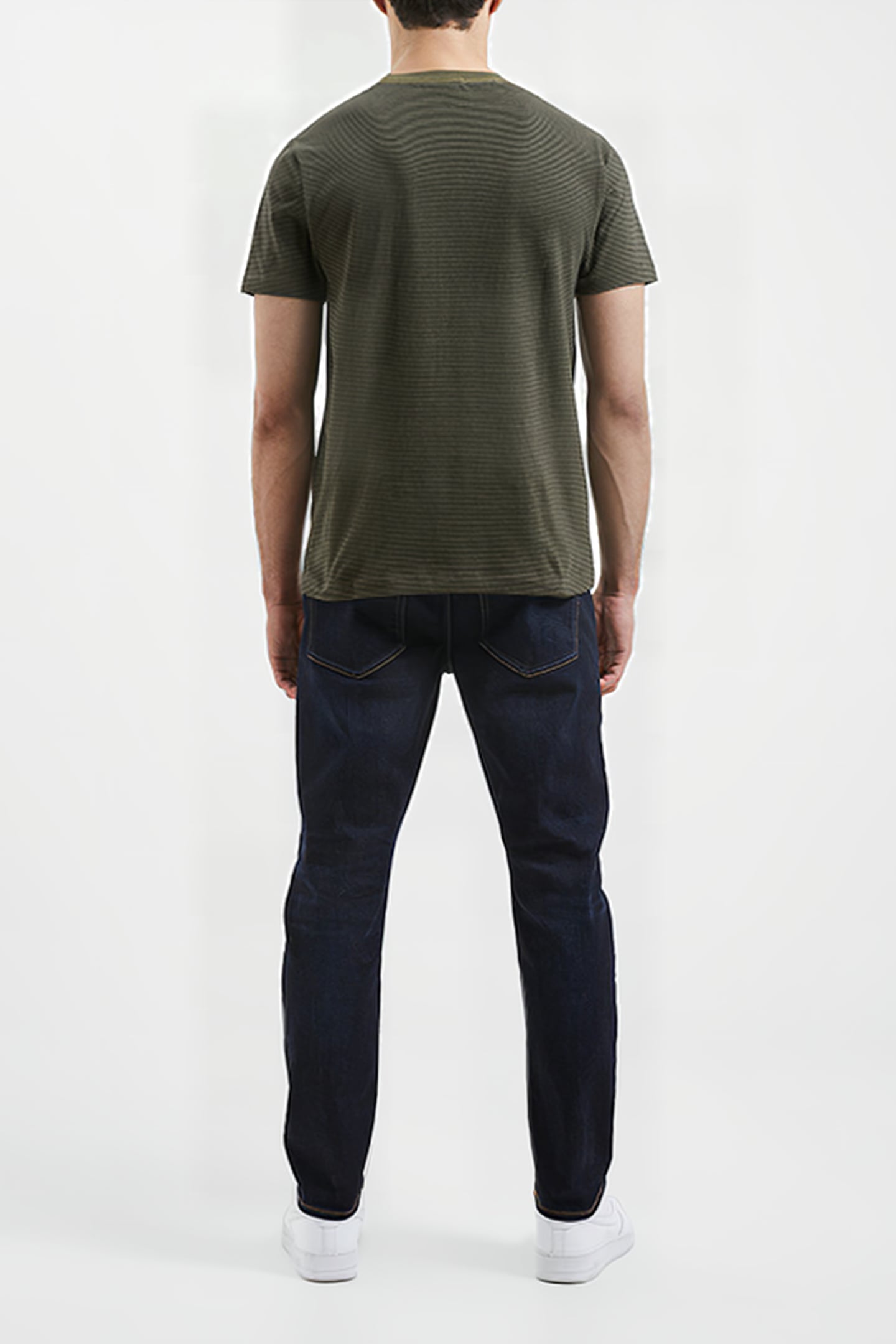 STRIPE SS T SHIRT GREEN 3