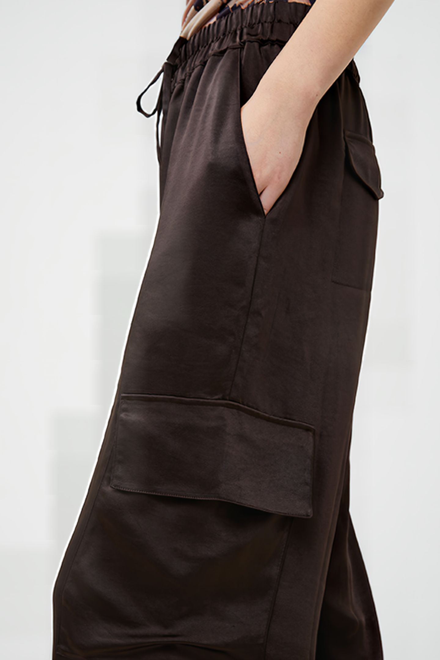 CHLOETTA CARGO TROUSER BROWN 5