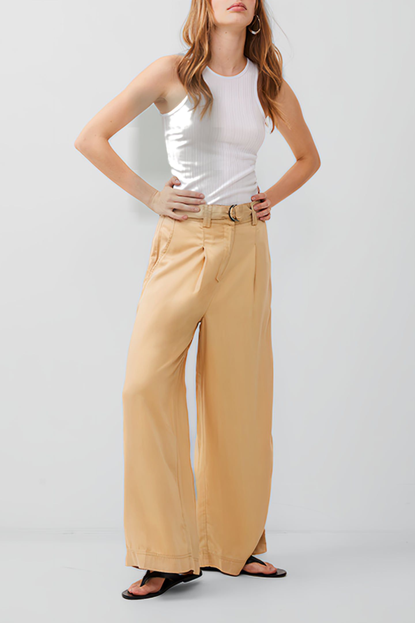 ELKIE TWILL TROUSER BROWN 2