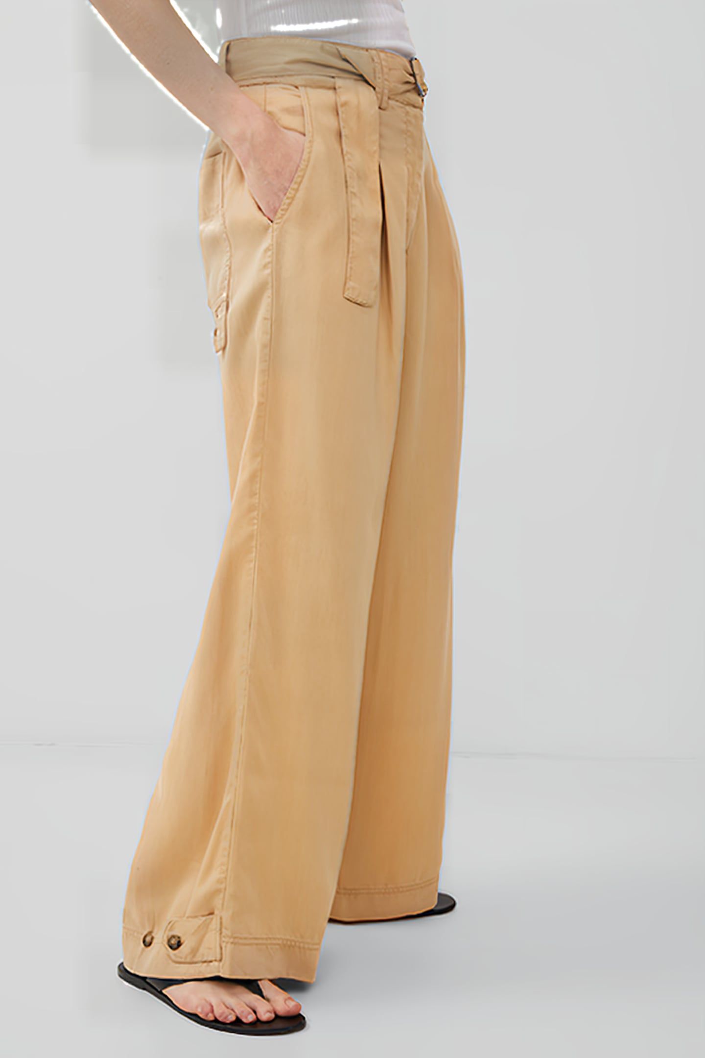 ELKIE TWILL TROUSER BROWN 1