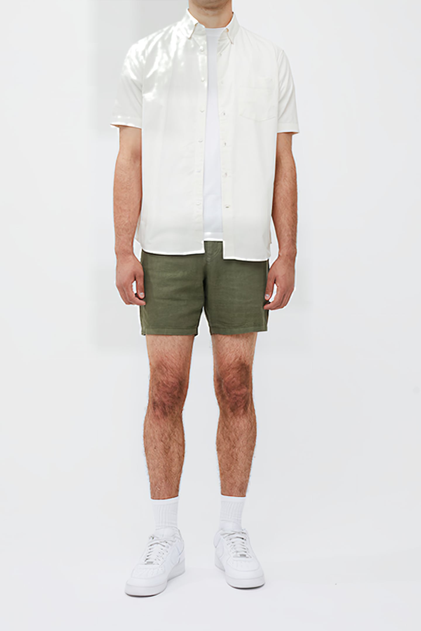 SHORT SLEEVE OXFORD SHIRT WHITE 1
