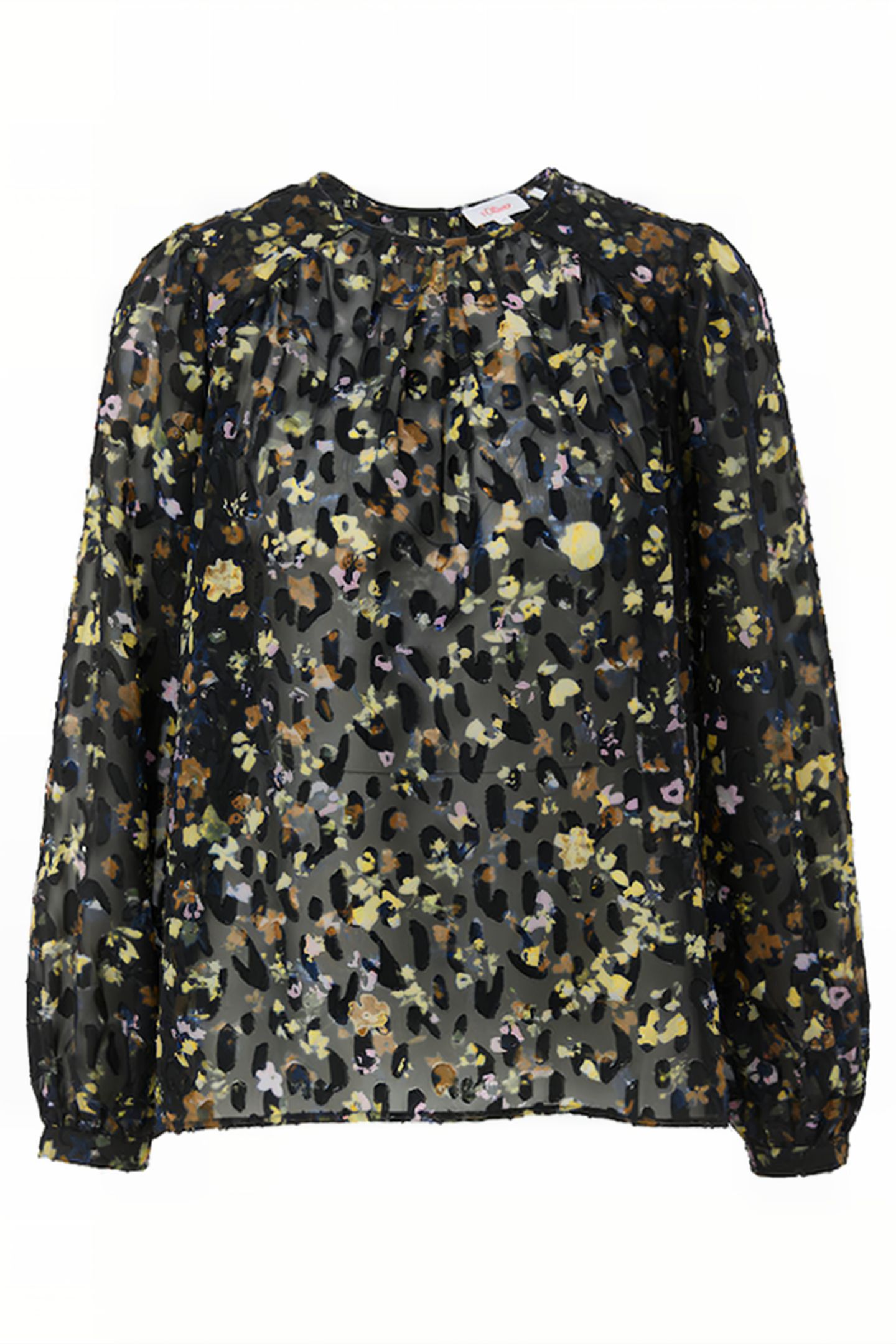 S.OLIVER BLOUSES GREY/BLACK 4