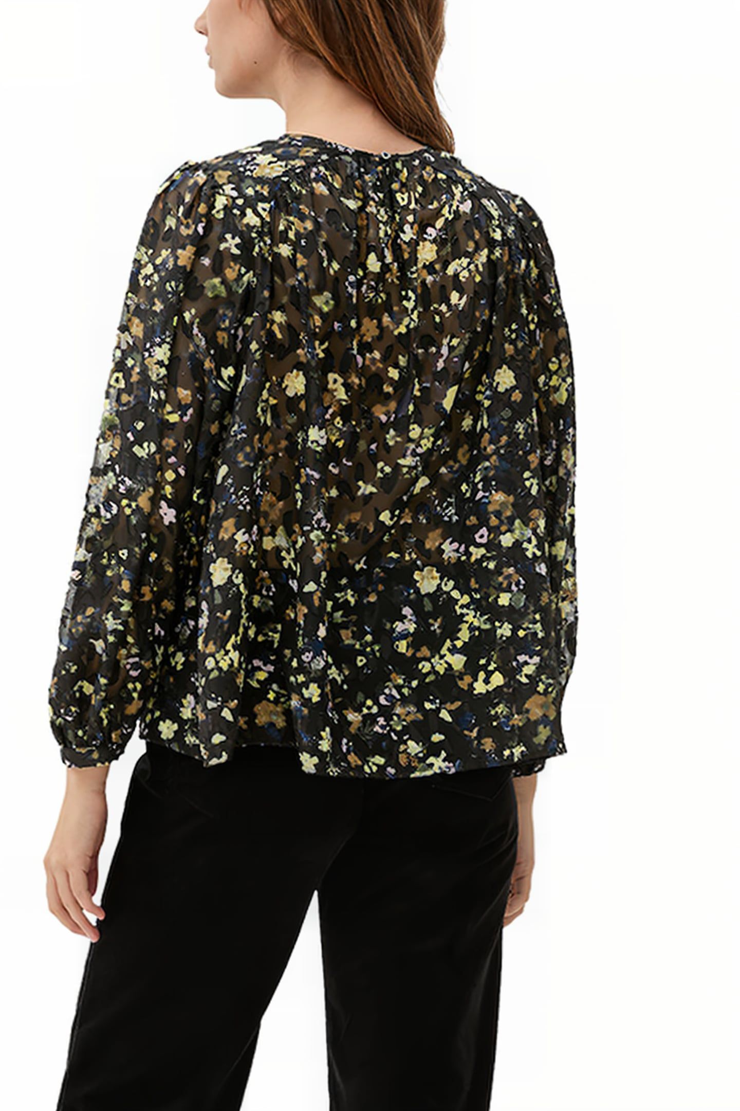 S.OLIVER BLOUSES GREY/BLACK 2