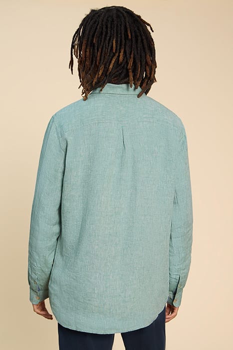 PEMBROKE  LINEN SHIRT MINT GREEN 2
