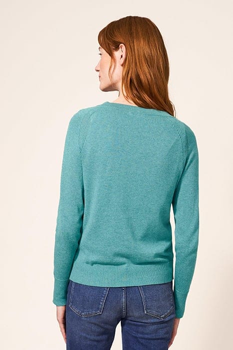 LULU CARDI MID TEAL 2