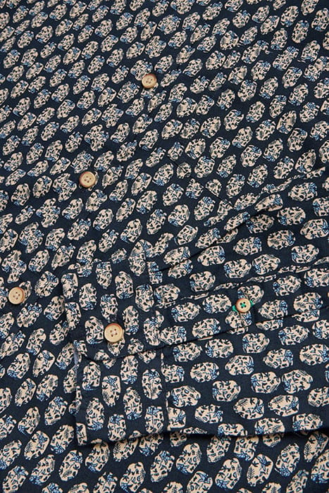 GEO FLORAL PRINTED SHIRT NAVY PRINTED 3