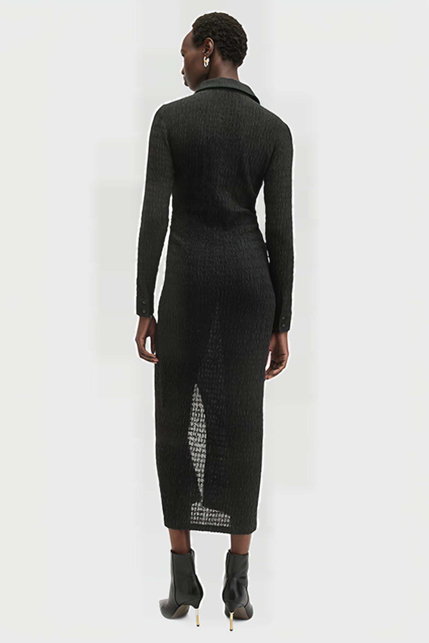 CONNIE MIDI DRESS BLACK 2