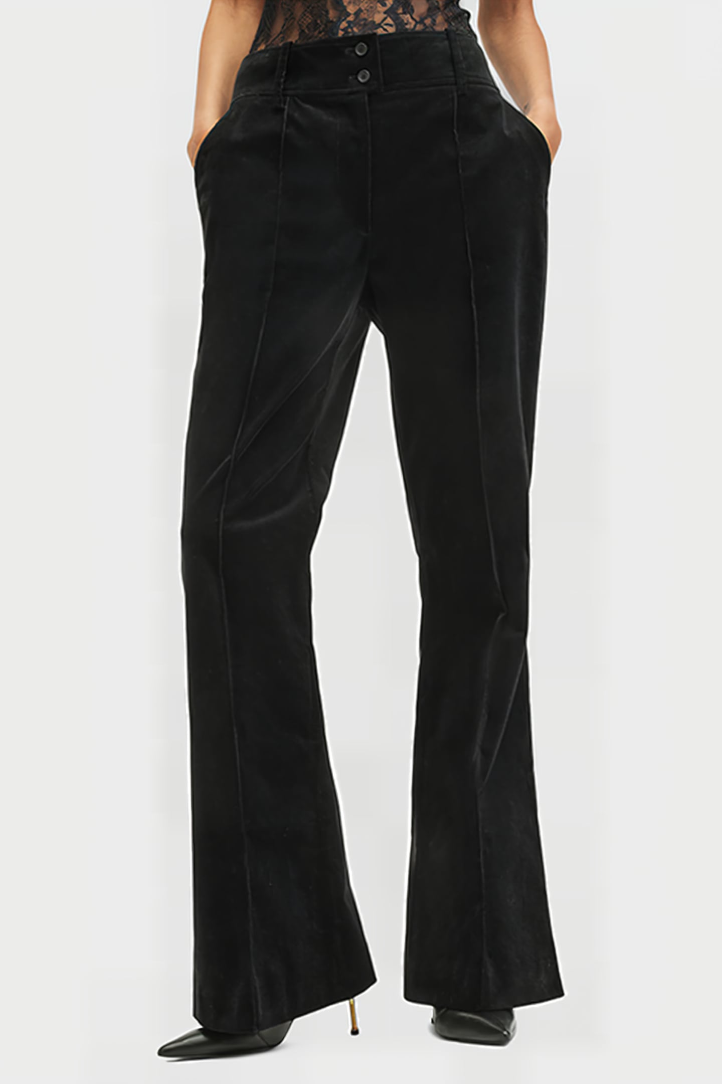 SEVENH CORD TROUSER BLACK 1