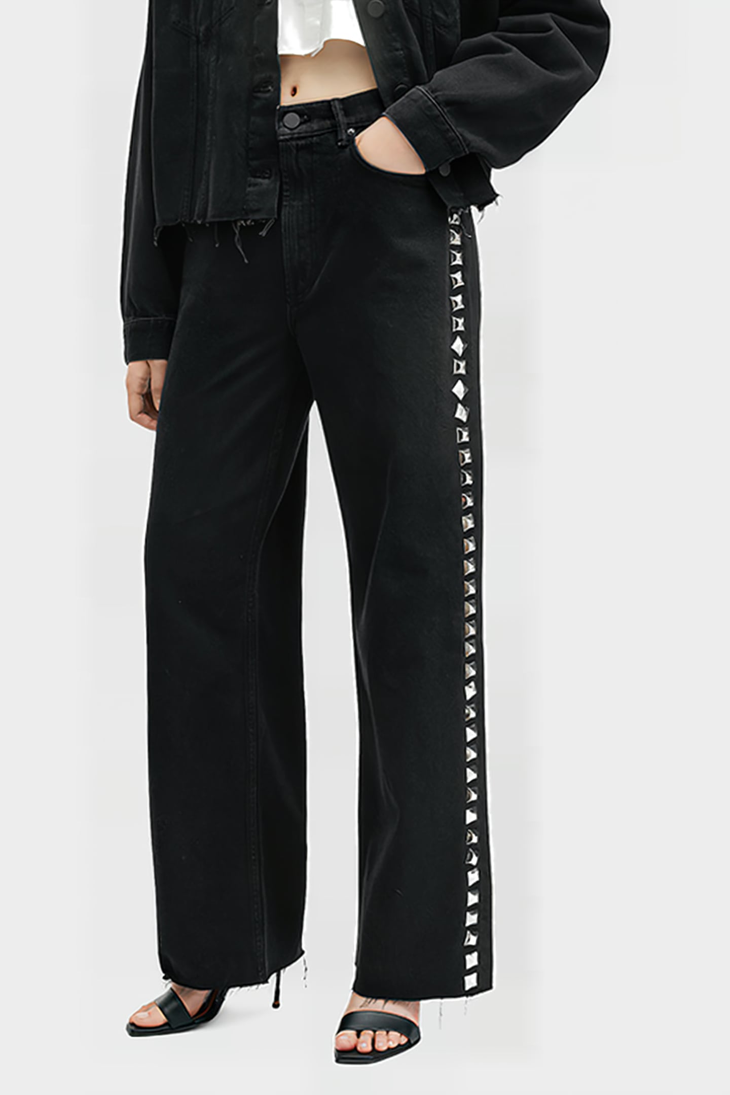 BLAKE STUD JEAN BLACK 1