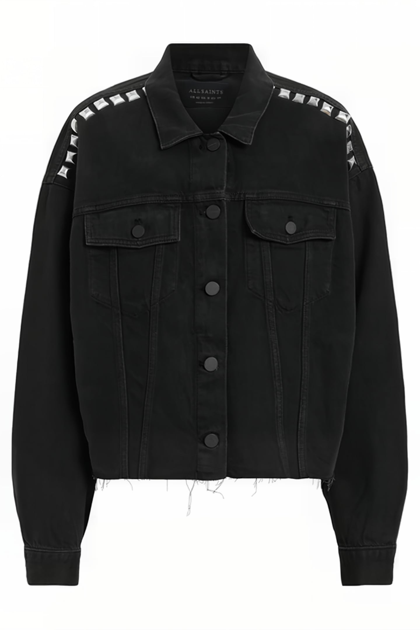 PIPER STUD SHACKET BLACK 4