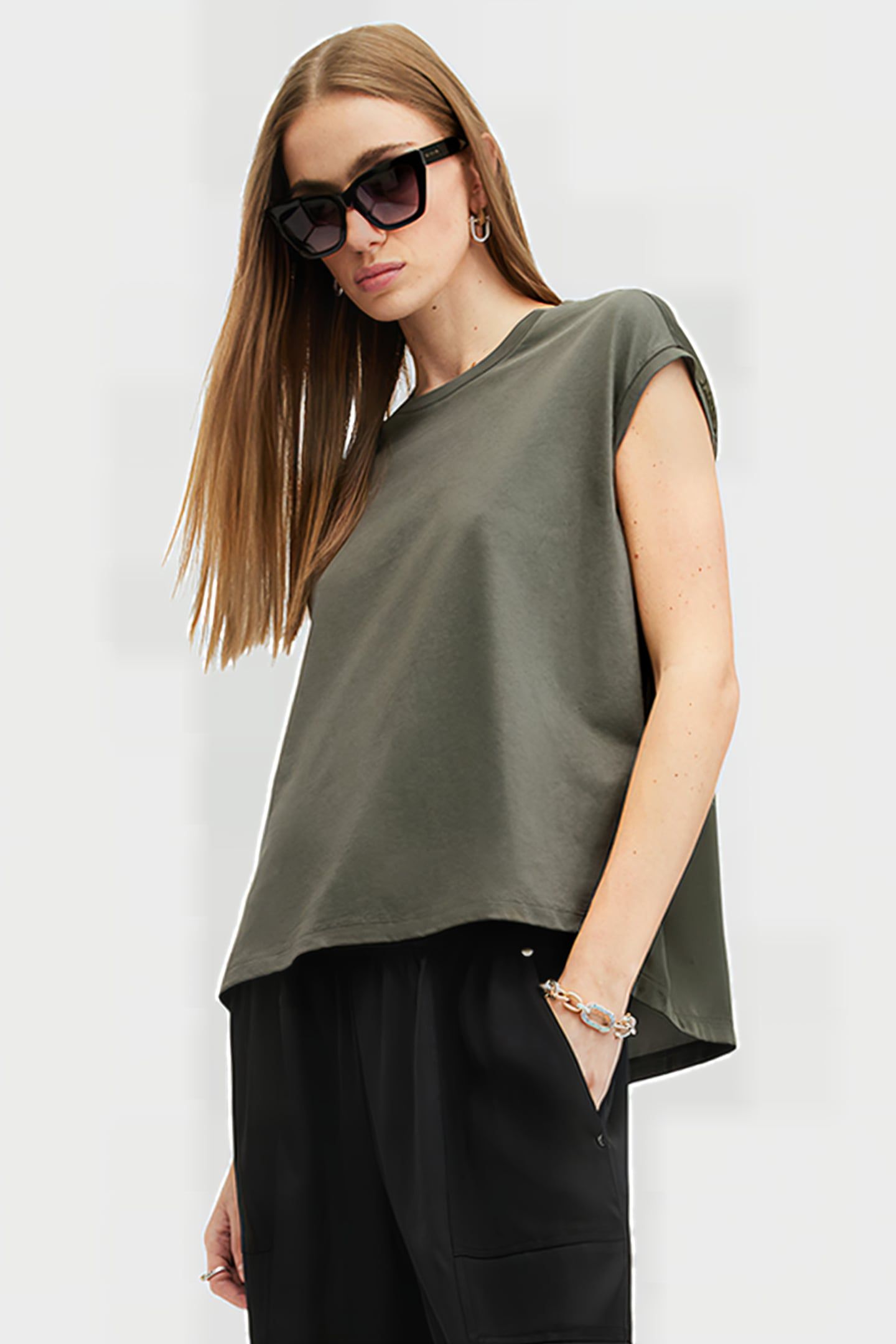 KALMA TOP TARMAC GREEN 1