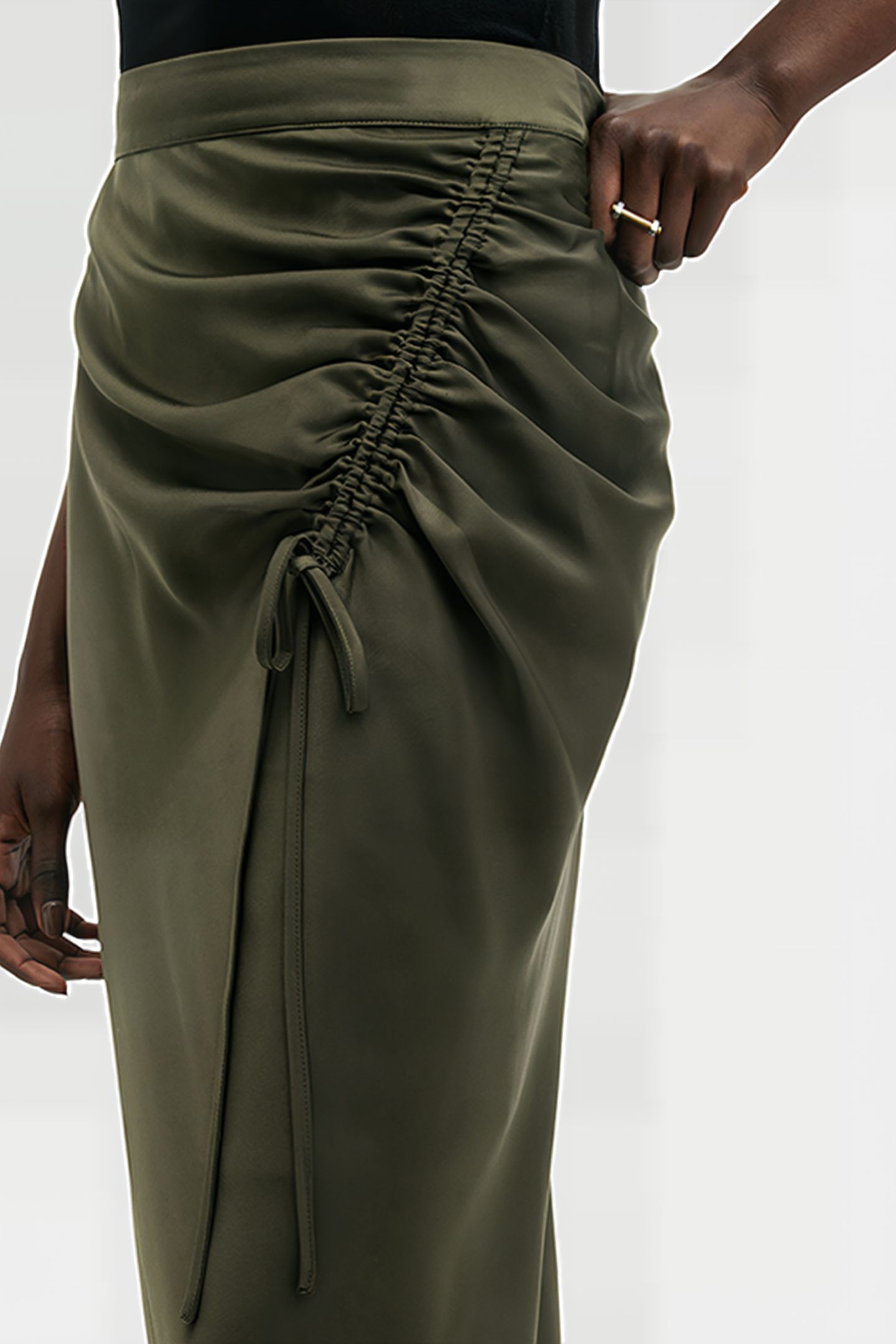 ALEXIA SKIRT TARMAC GREEN 8
