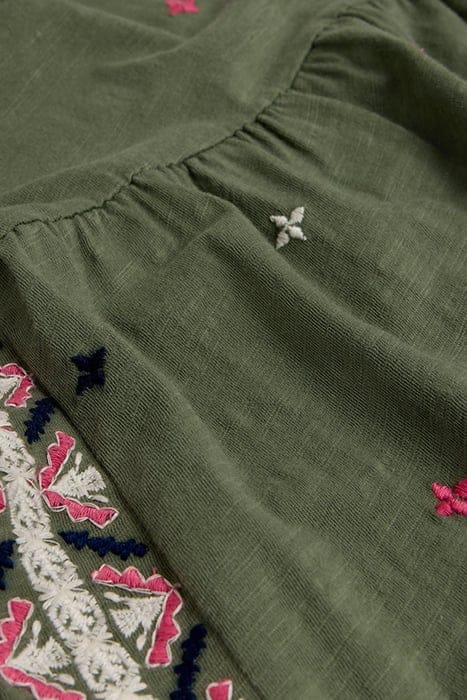 ADDISON EMBROIDERED DRE GREEN 3