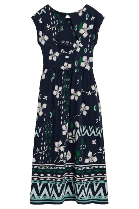 ADDISON COTTON JERSEY DRE NAVY PRINTED 1