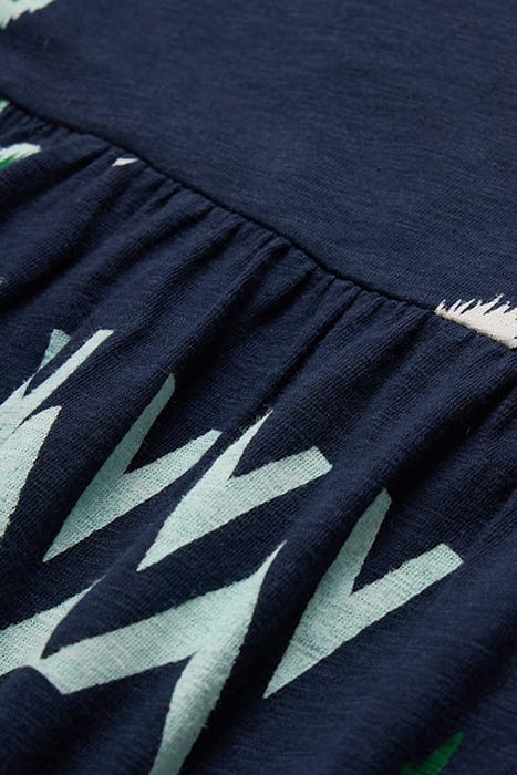 ADDISON COTTON JERSEY DRE NAVY PRINTED 2