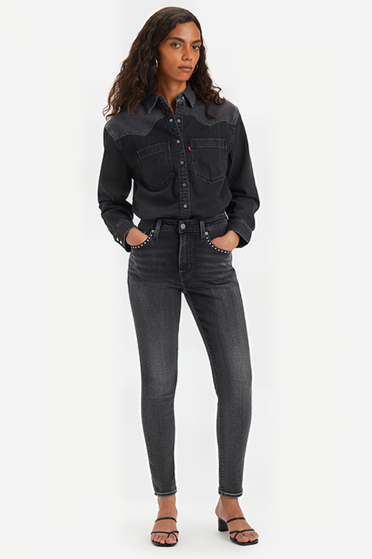 721 SKINNY JEANS GREY 6