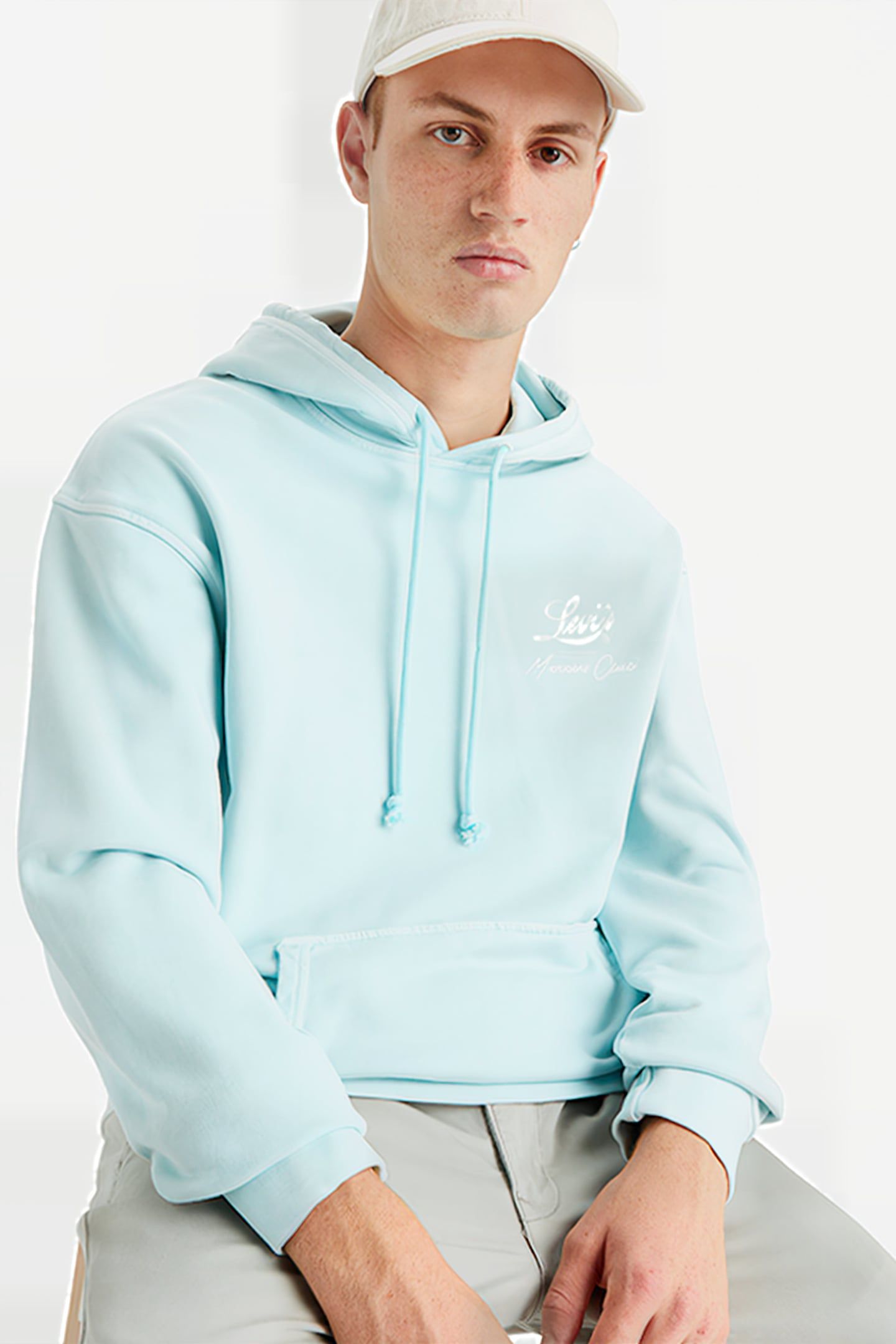 RELAXED JEANS HOODIE BLUE 6