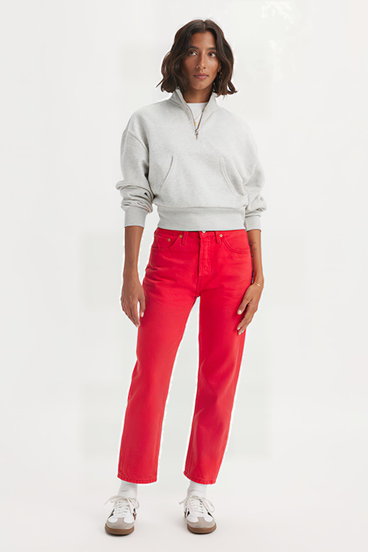 501 STRAIGHT JEANS RED 6